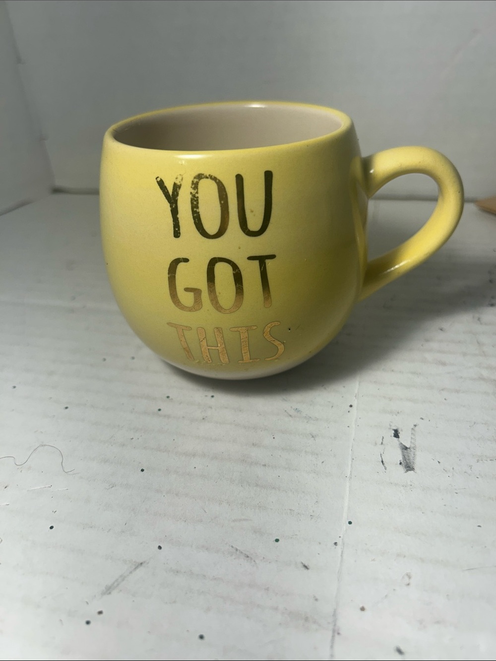 Yellow 'You Got This' Ceramic Mug - Inspirational Home Dining Cup